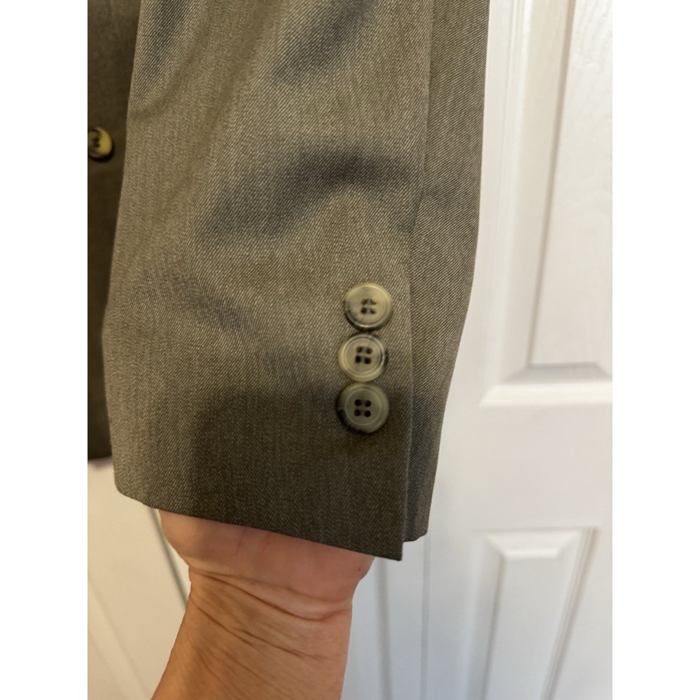ZYLOS GEORGE MACHADO - MEN'S Gray 100% WOOL DOUBLE-BREASTED - SIZE 40L - Picture 2 of 16